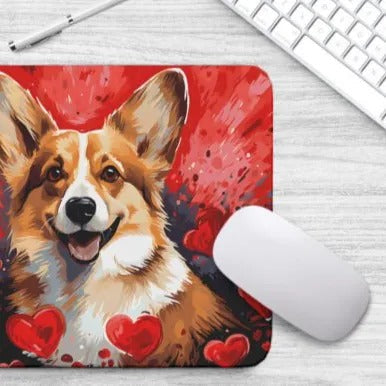 Sweetheart Dog Welsh Corgi Non-Slip Rubber Mousepad